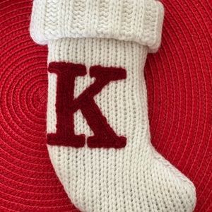 Small Christmas stocking “K” & “T”